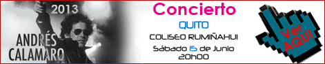 Concierto Andrés Calamaro en Ecuador 2013